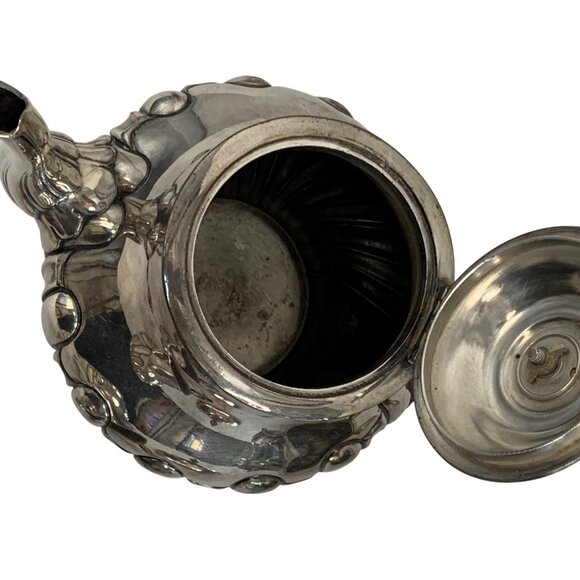 Antique James Dixon & Sons England  EPBM 3-Piece Silver-Plate Tea Set Marked - Picture 9 of 11